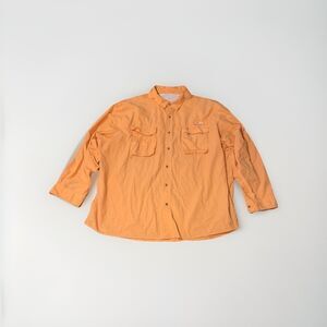 Worldwide Sportsman Fishing Shirt XL Long Sleeve Vented Outdoor Utility Button